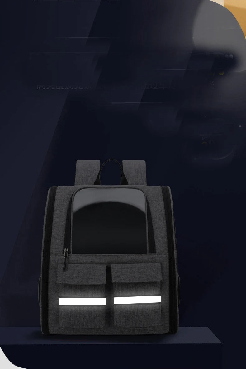 New Oxford Trolley Case Cat Carrier Backpack Travel Pet Bag with Reflective Stripe Outdoor Small Animals Rabbit Kitten Dog Bag