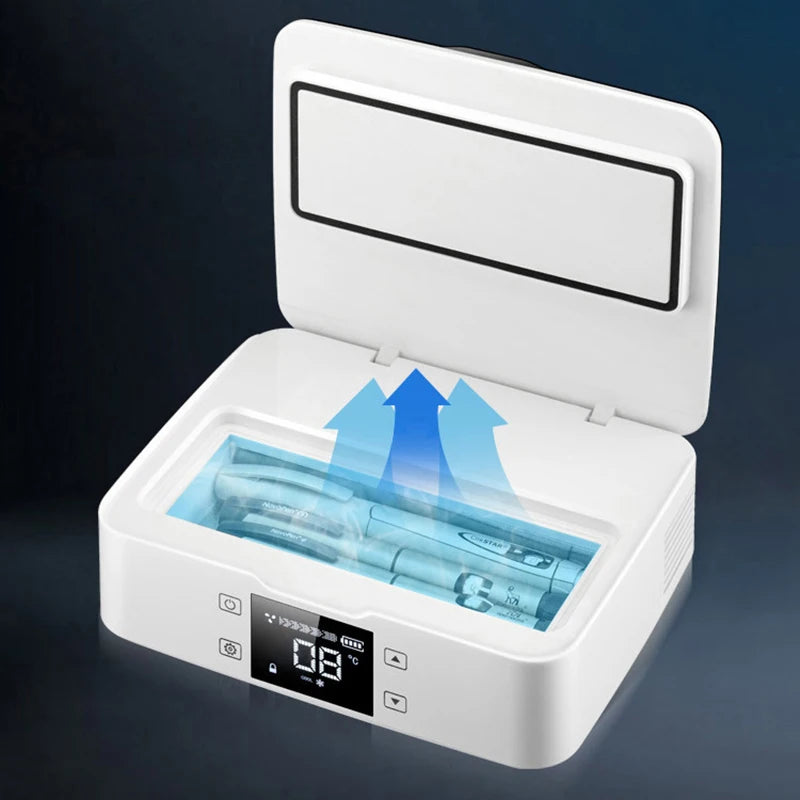 Mini Portable Insulin Refrigerator Mini-Fridge Cooler For Insulin Serum Interferon Capsules 10200mAh Li-ion Battery USB Charging