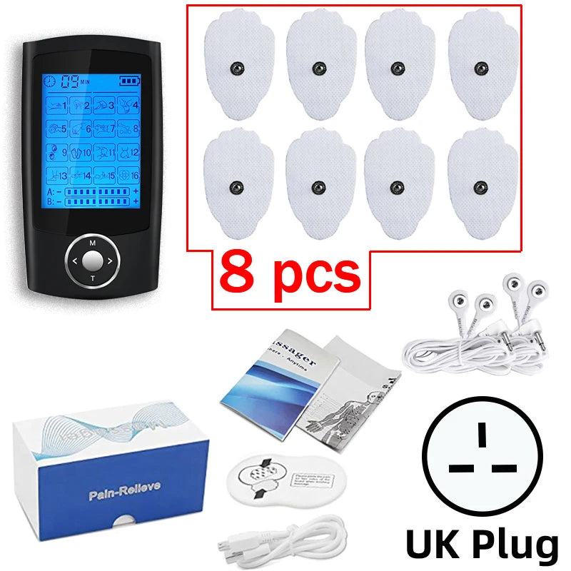 New Tens Unit Relax Muscle Stimulator Body Massage Digital Therapy 24 Modes EMS Acupuncture Slimming Machine Electrostimulator