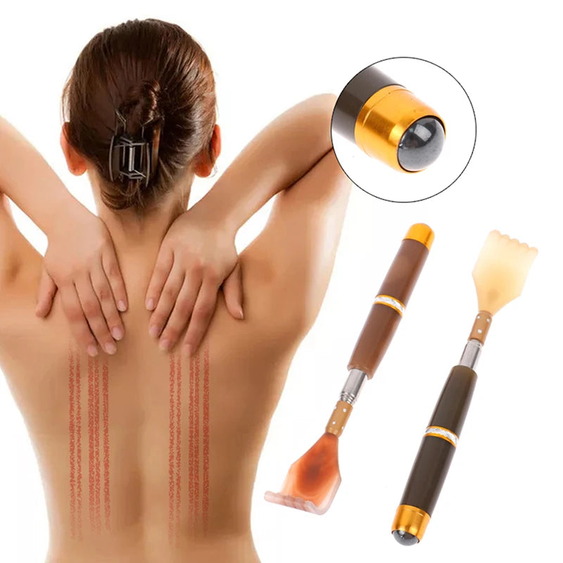 1 Pc Extendable Magnetic Ball Hackle Back Scratcher With Magnet Telescopic Scratching Backscratcher Massager Back Scraper