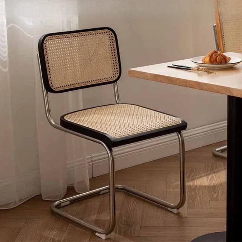 Kitchen Rattan Nordic Dining Chair Cesca Wooden Salon Design Ergonomic Dining Chair Modern Luxury Cadeira Home Furniture WK50DC