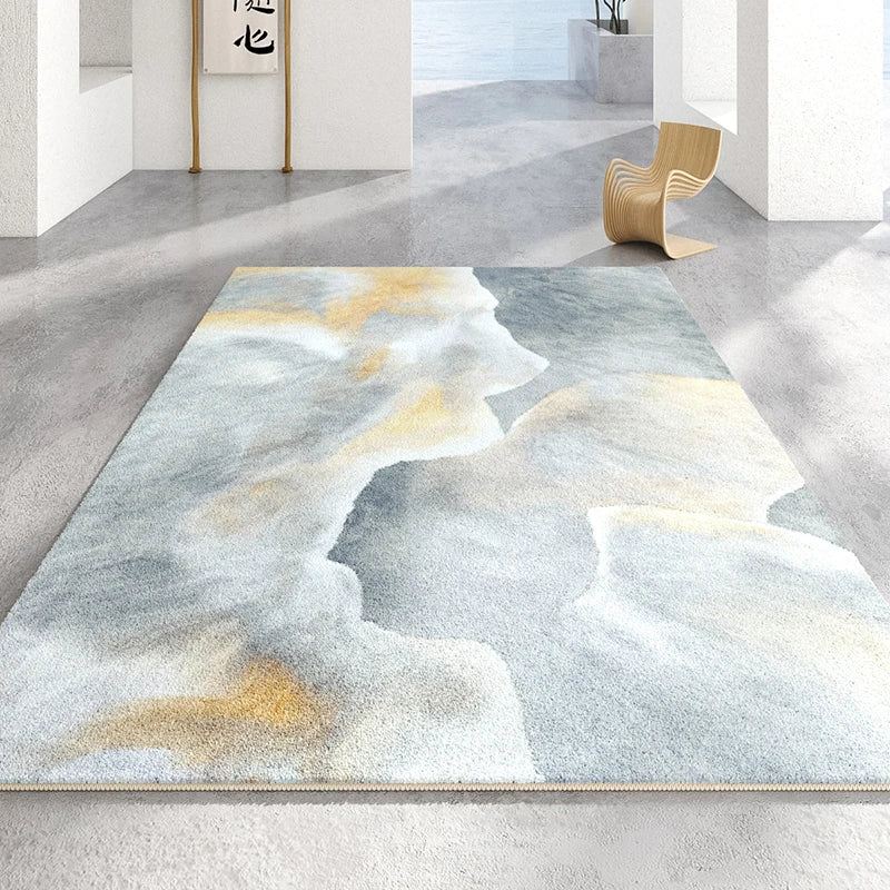 Light Luxury Bedroom Decor Irregular Carpet Large Area Carpets for Living Room Washable Lounge Soft Floor Mat Home Anti-slip Rug