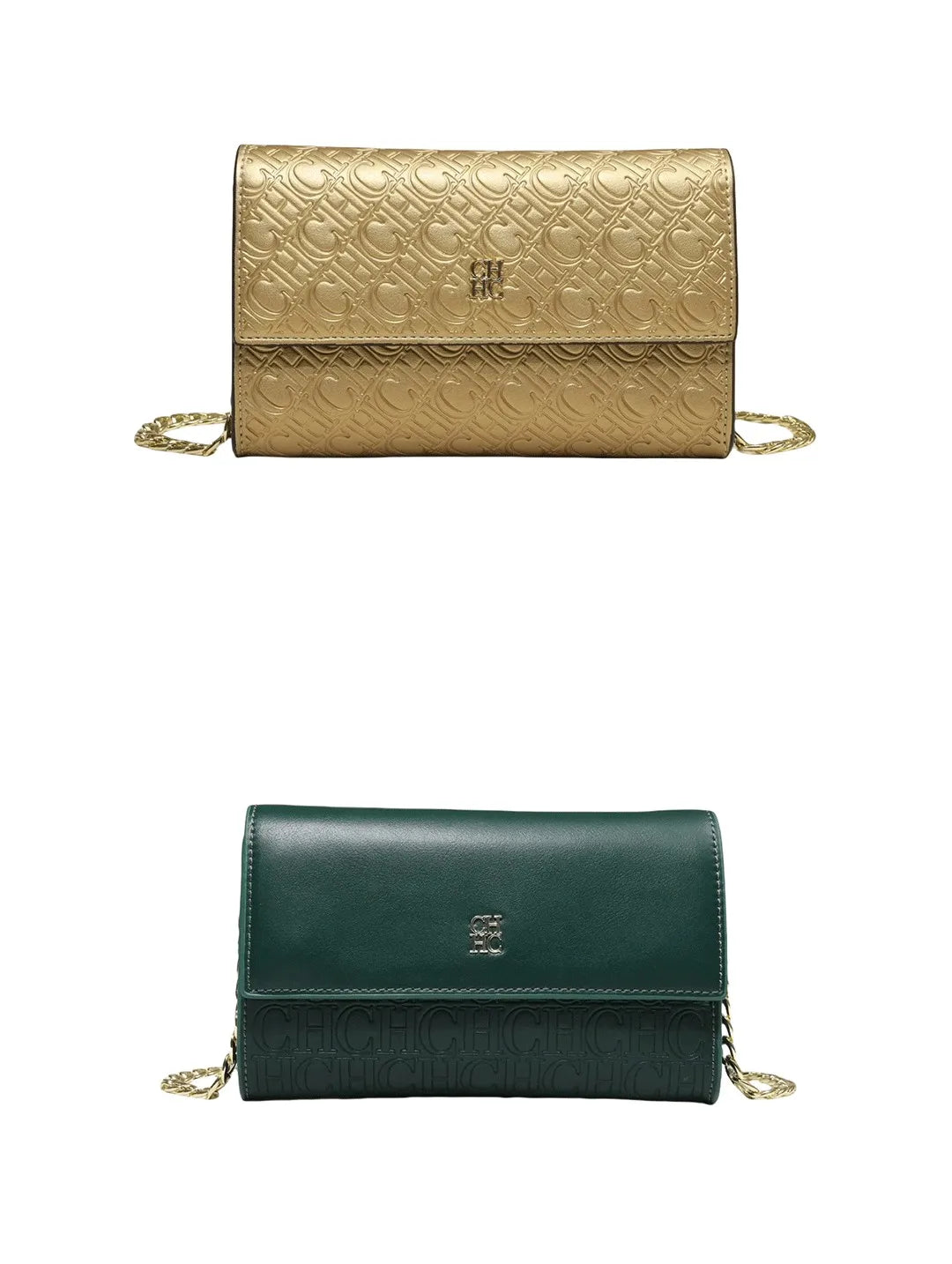 CH Exquisite Craftsmanship Women's Crossbody Bag Light Luxury Design Chain Bag Letter Elements Color Blocked Women's Chain Bag