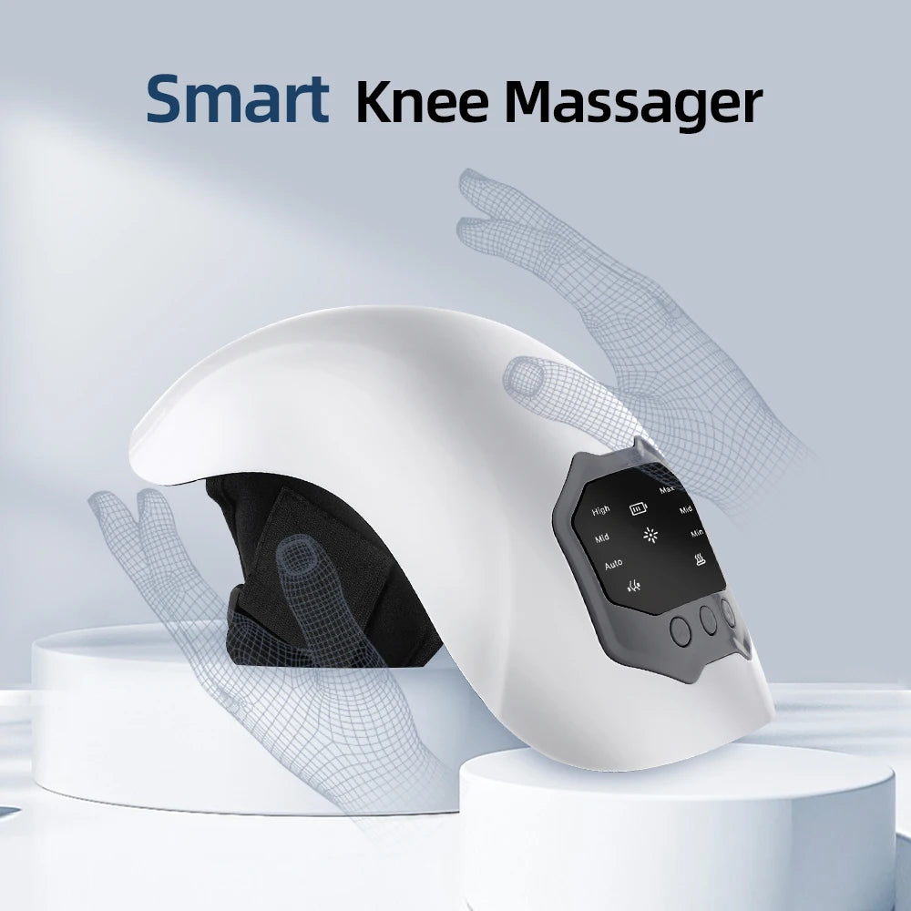 Heated Vibration Knee Massager for Joint Electric Knee Brace Red Light Knee Care Home Office Airbag Relaxing Treatment Knee Pad