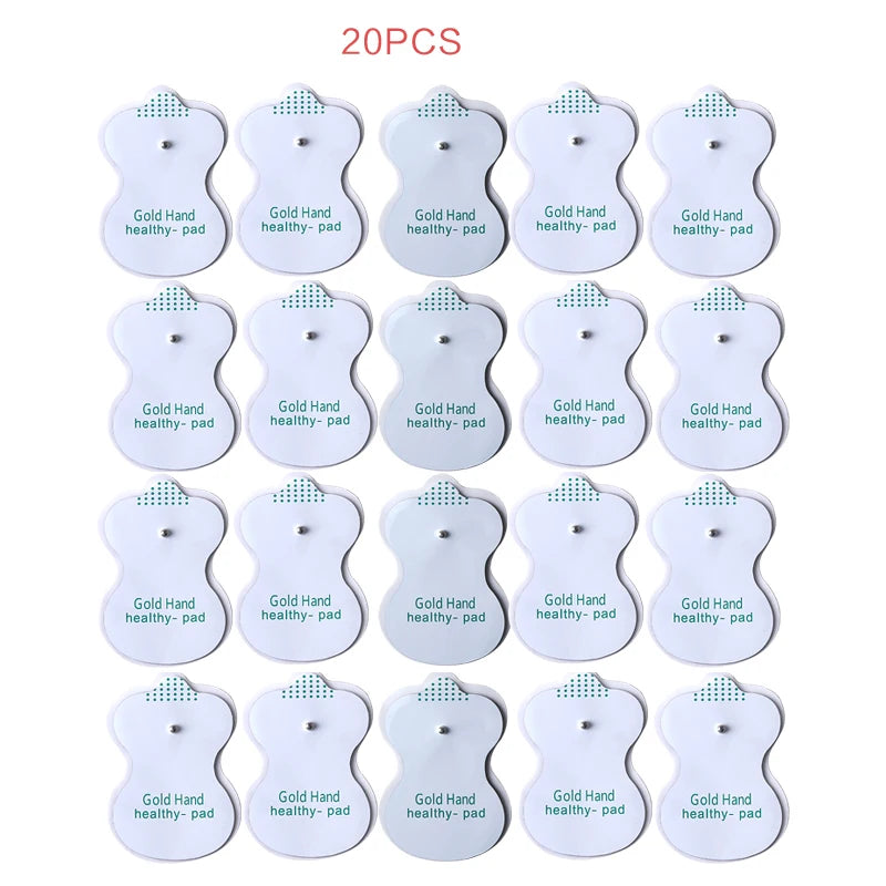 Dual Channel Electric TENS Physiotherapy Massager Relax Muscle  Stimulator + 8 Gel Electrode Pads Health Care