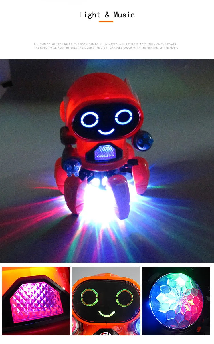 Dancing Six-claw Fish Robot Electronic toy Pet Funny Walking With Music Lightd Interaction Toys for Kids Boys' Birthday Gifts