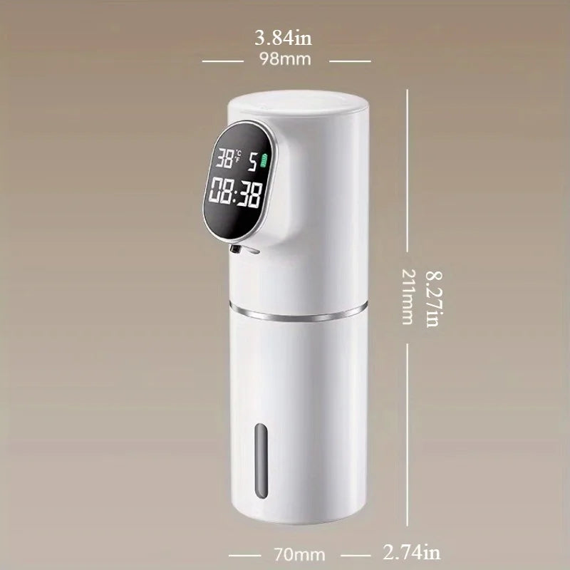 Automatic Soap Dispenser Touchless 320ml Foaming Soap Dispenser Smart Display USB Rechargeable Electric 5 Level Adjustable