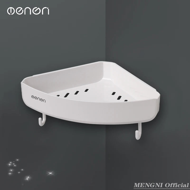 Clearance_MENGNI Bathroom corner shelves Kitchen Storage organization rack Wall Mounted Shampoo Shower shelf Bathroom Accessorie