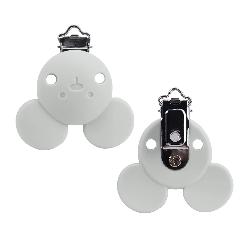 Lofca Silicone Clip 5 PCS Baby Pacifiers for DIY Pacifier Chain Nursing Teething Baby Gifts Food Grade Free BPA Baby