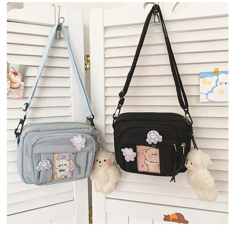 New Kawaii Bag Girls 2025 New JK Transparent Bag Small Crossbody Bag For Women Purses and Handbags Shoulder Bag Itabag Bolso