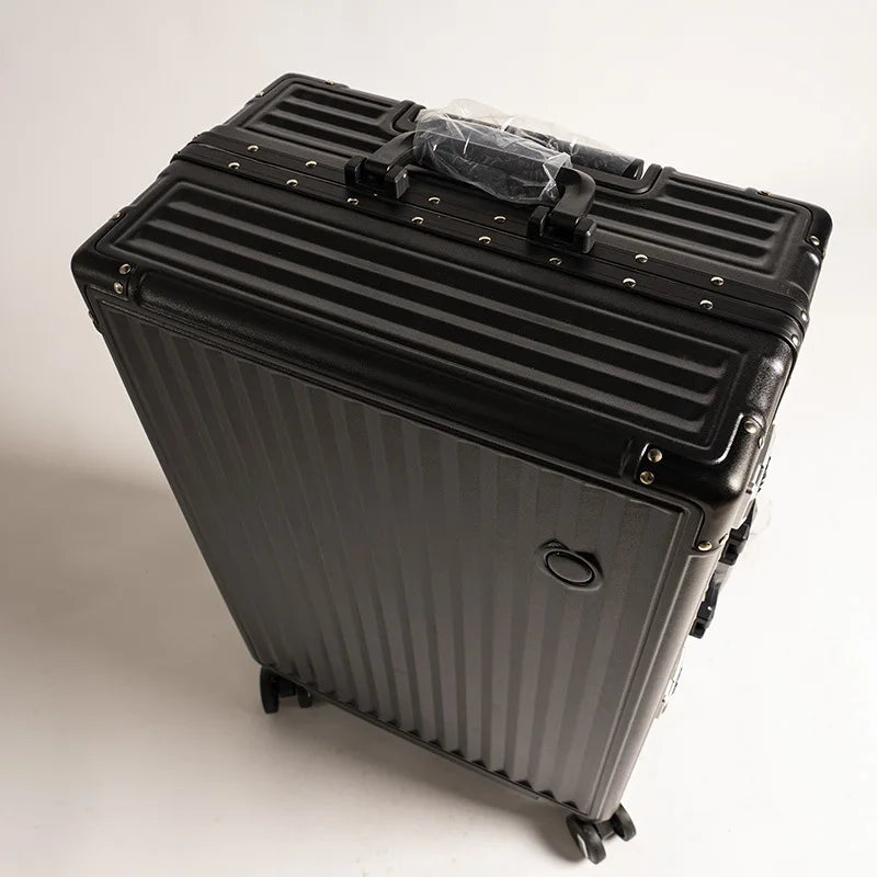 20/24 Inch Large Capacity PC Rolling Luggage Case TSA Combination Lock Business Metal Frame Travel Suitcase on Wheels Travel Bag