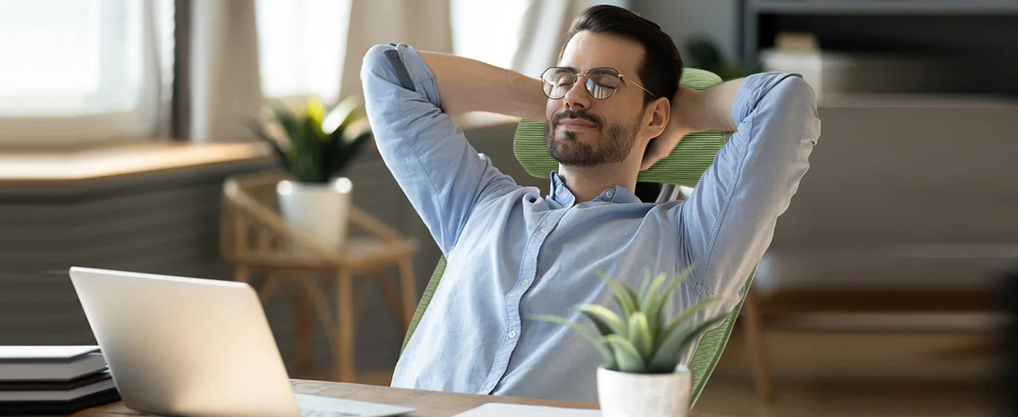 JHK Ergonomic Reclining High Back Mesh Living Room Rocking Gaming Chair Computer Desk Swivel Rolling  Lumbar Support Pillow