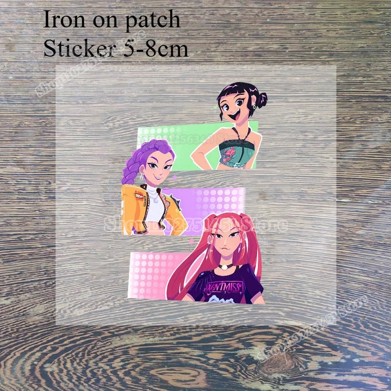 Anime K-pop Demon Hunters Letter A-Z Print Kids Backpack Girls Lightweight Casual School Back Pack Rainbow Color Mochilas Gifts