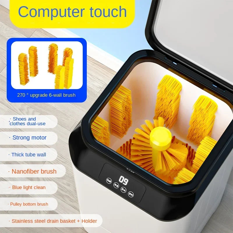 220V shoe washing machine, fully automatic washing and stripping integrated small shoe and sock dedicated washing machine BAA