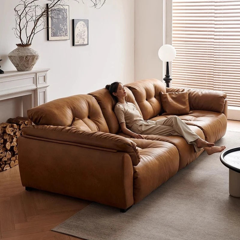 Luxury Loveseat Electric Sofa Strong Full Size Brown Lazy Recliner Chair Lounges Sleeper Designer Woonkamerbanken Furniture