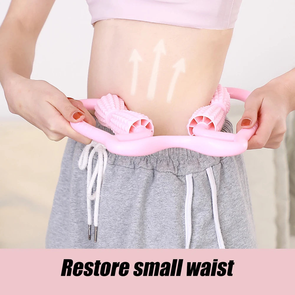 Muscle Massage Roller for Deep Tissue 360° Manual Dual Angle Foam Massager Roller for Legs Neck Arm Waist Muscle Roller Massager