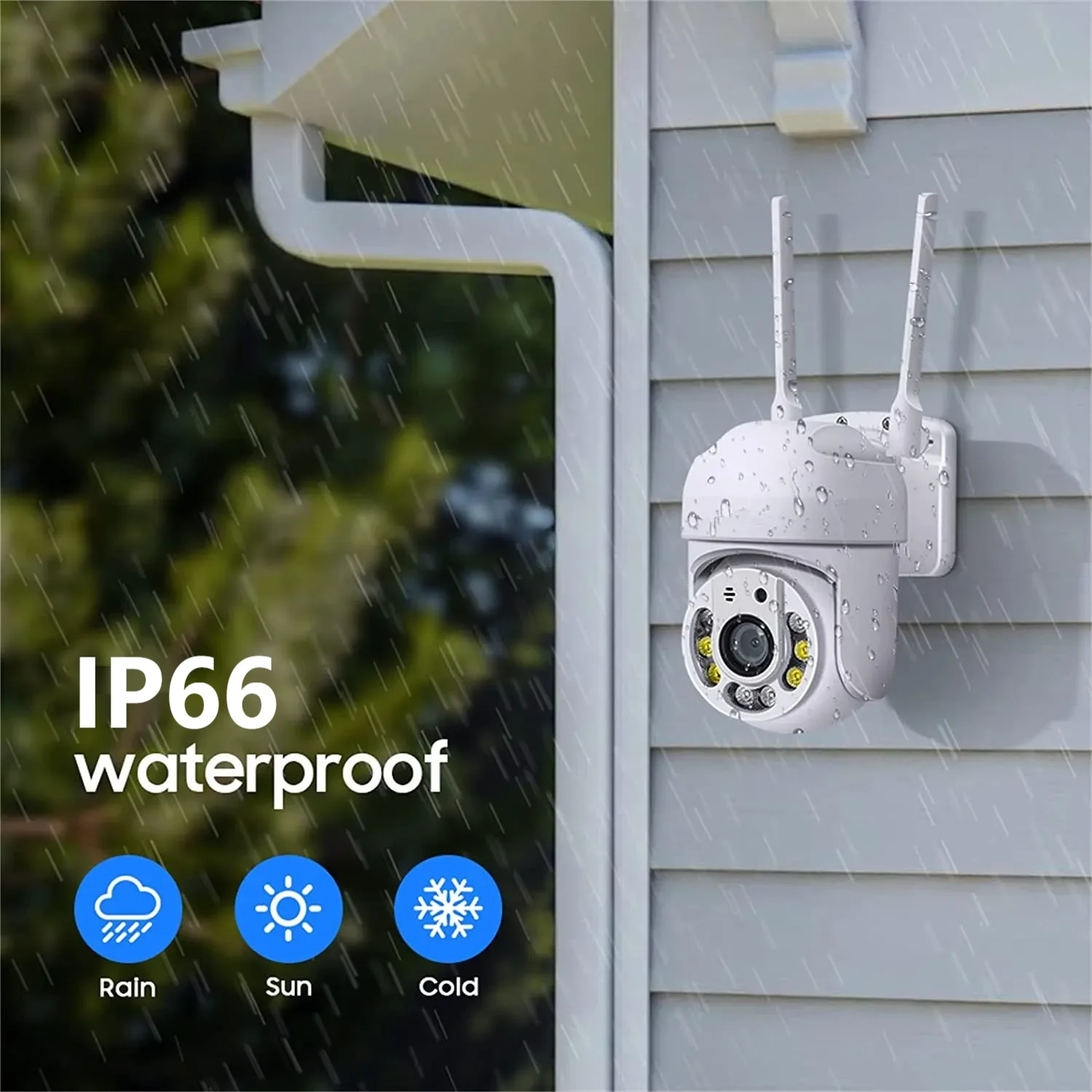Tuya 4MP PTZ WIFI Network Camera Security Protection Outdoor IP66 Waterproof 5G Dual-band Camera Home Video Surveillance