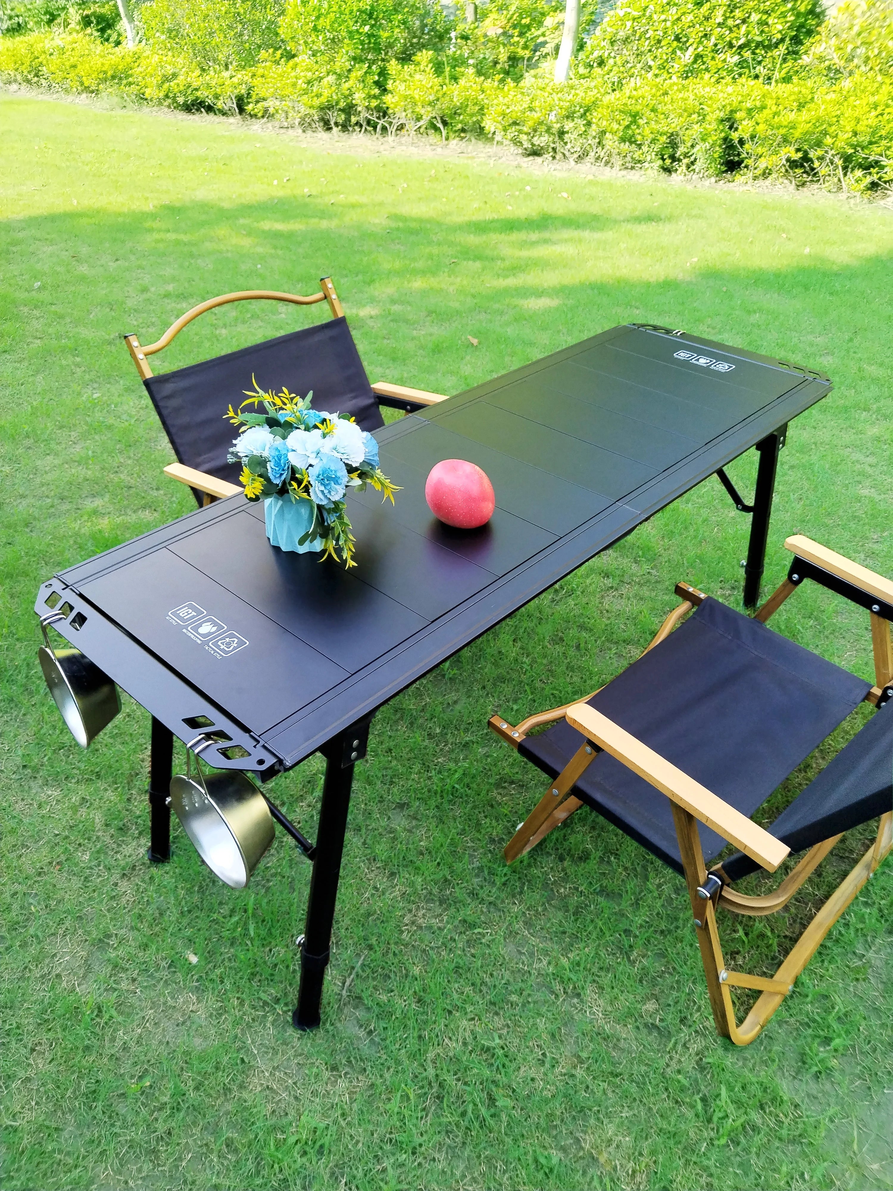 Folding IGT table 5 Unit Lightweight table Backpack roll table Expand adjustable leg desk Desktop burner bbq table