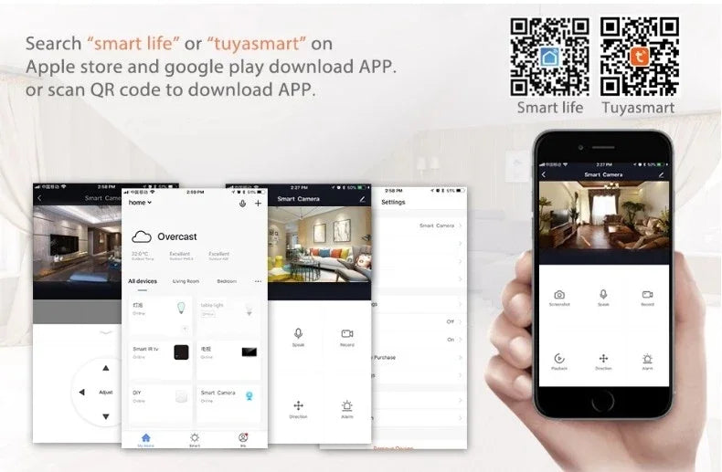 Tuya 8MP 5G WiFi Camera Tuya Smart Home Wireless IP Surveillance Camera AI Detect Automatic Tracking Security Baby Monitor TUYA