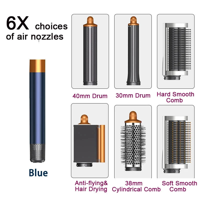 SenCiciMen X9 Multi Hair Styler Curling Iron Hair Hot Air Brush Curling Barrel Hair Dryer Salon Professional Curly Hair Styler