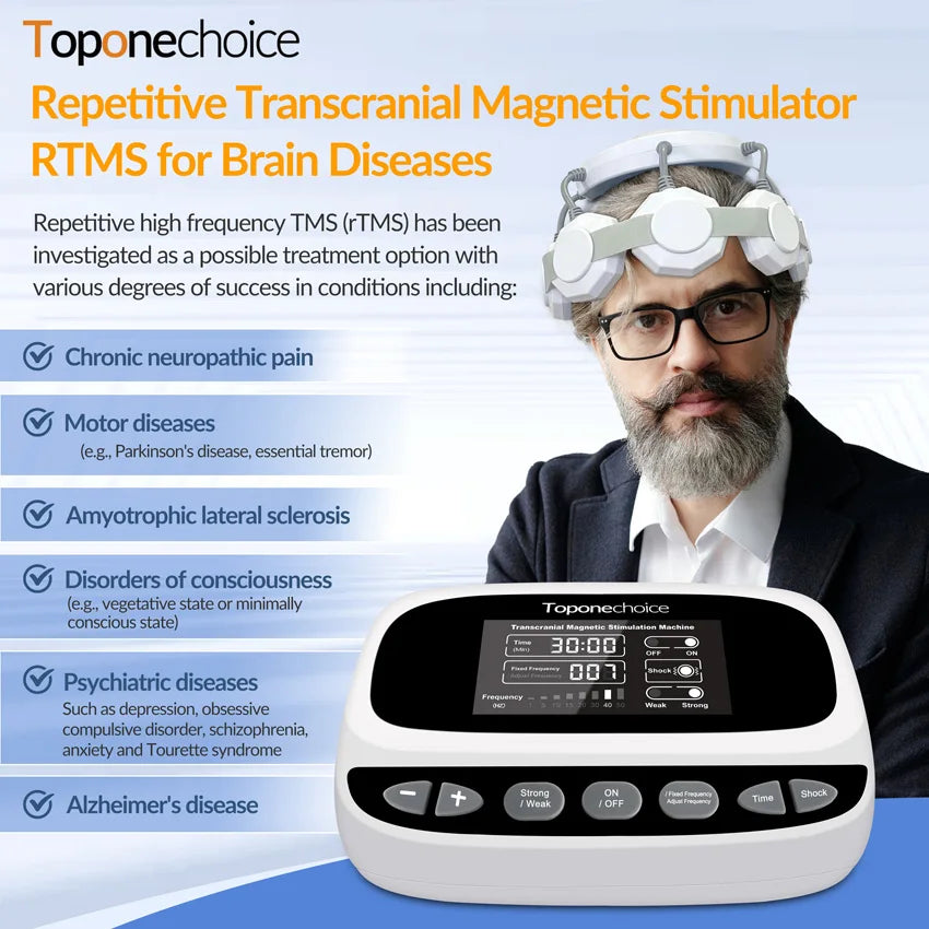 New Transcranial Magnetic Stimulation Parkinson's disease Insomnia Anxiety Depression Treatment Instrument Schizophrenia RTMS