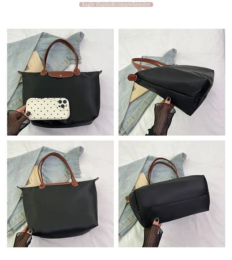 Women's shoulder bag new large-capacity tote bag armpit bag female Longxiang bag fashionable handbag