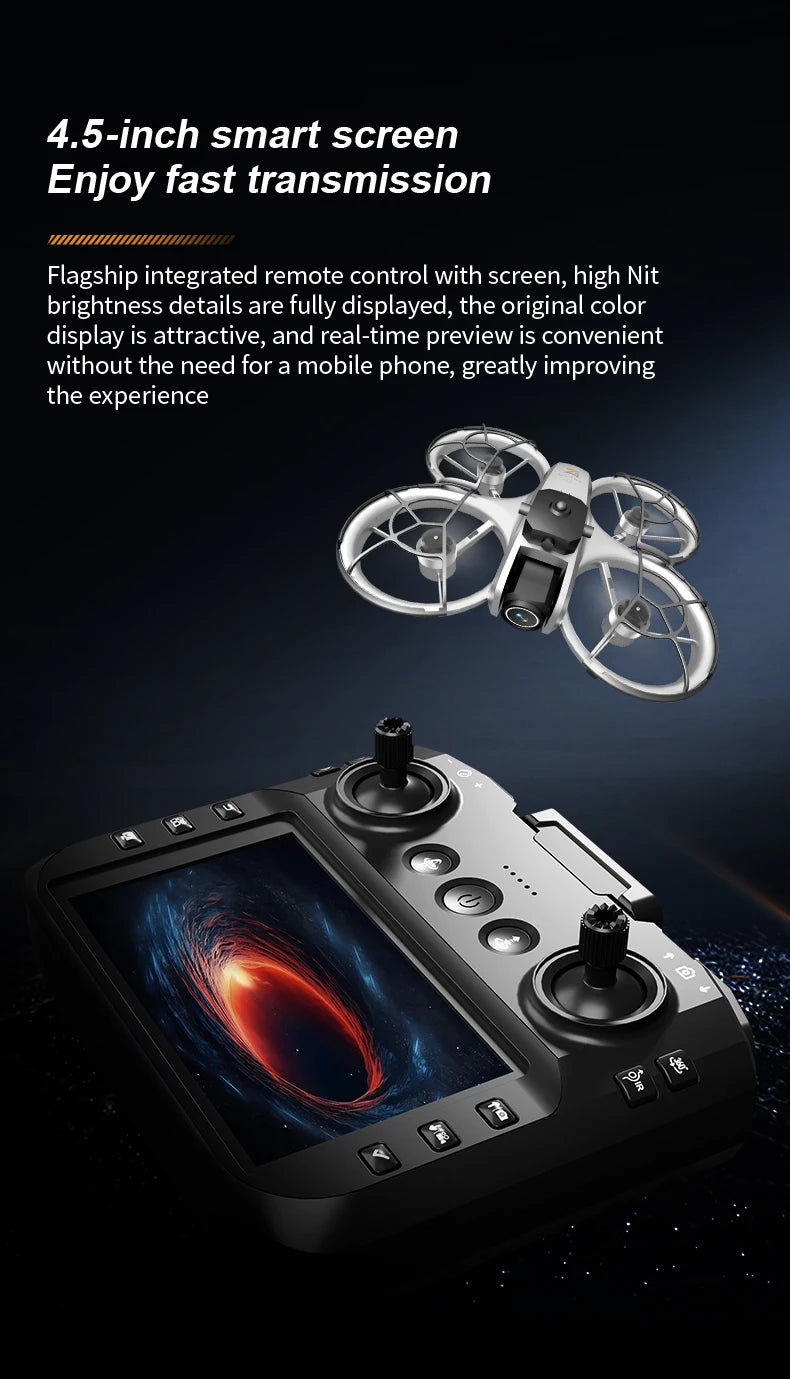 Professional Mini RC Drone 4K WIFI FPV HD Aerial Photography Brushless motor Optical Flow Positioning Dual Camera Quadcopter Toy