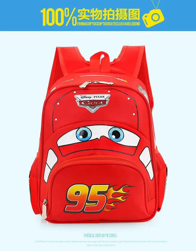 New kindergarten schoolbag children backpack 3D cartoon car shape large capacity boys and girls backpack