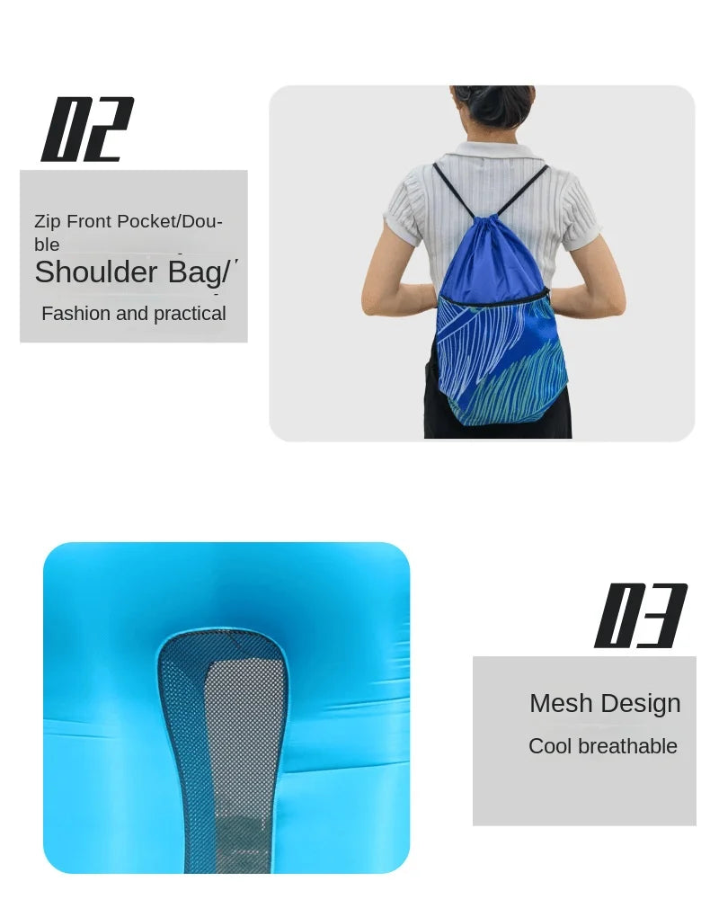 Outdoor Inflatable Sofa Boat, Amphibious Portable Lazy Inflatable Bed, Camping Music Festival Mattress Cushion, Leisure Vacation