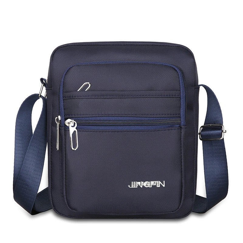 Four Layer Zipper Waterproof Single Shoulder Messenger Bag Business Bag Wallet