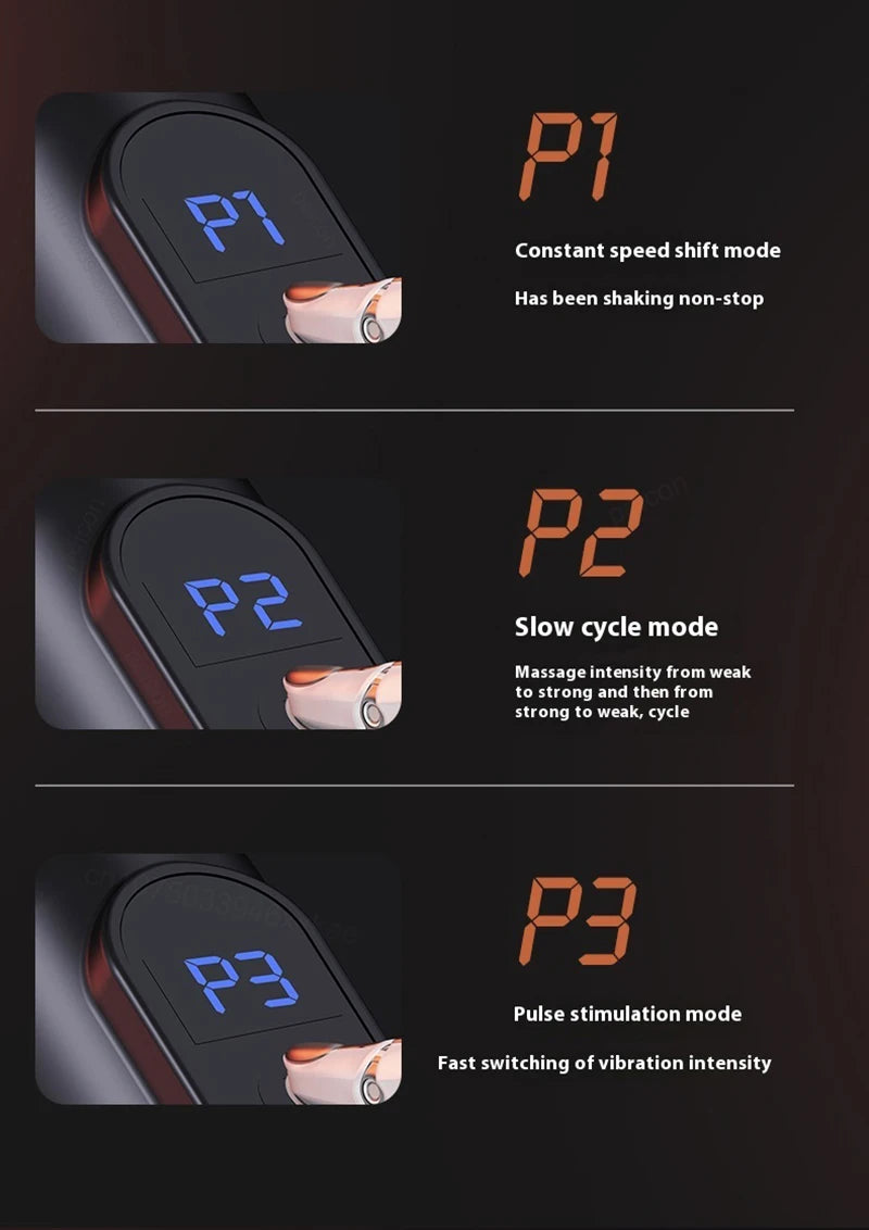 Fascia Gun Portable Massage Gun Deep Tissue With Extended Handle U-Shaped Back Massager Body Massager for Neck Shoulder Back Leg