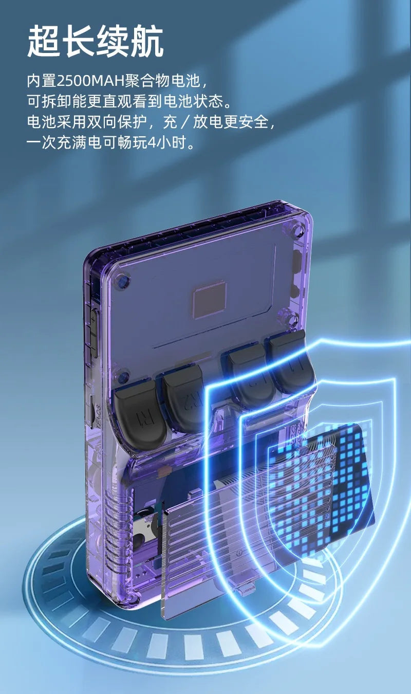 R36S Retro Handheld Video Game Console ARKOS System 3.5 Inch IPS Screen Classic Portable Pocket Video Player 128G Games Boy Gift