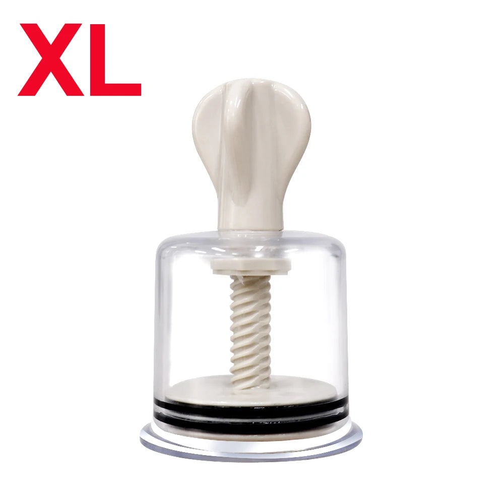 4 Sizes Cupping Therapy Set Body Massage Vacuum Rotating Handle Portable Twist Pump Suction Vacuum Nipple Suckers Cupping Cups