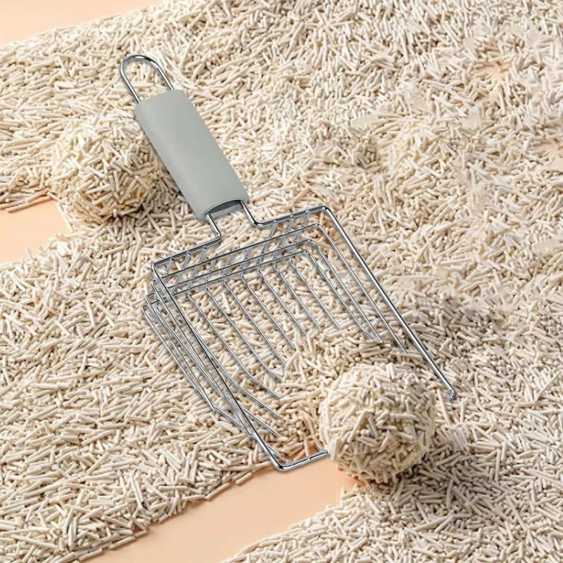 1Pcs Pet Cleaning Tool Metal Aluminum Alloy Cat Litter Scoop Stainless Steel Durable Handle Pet Poop Shovel