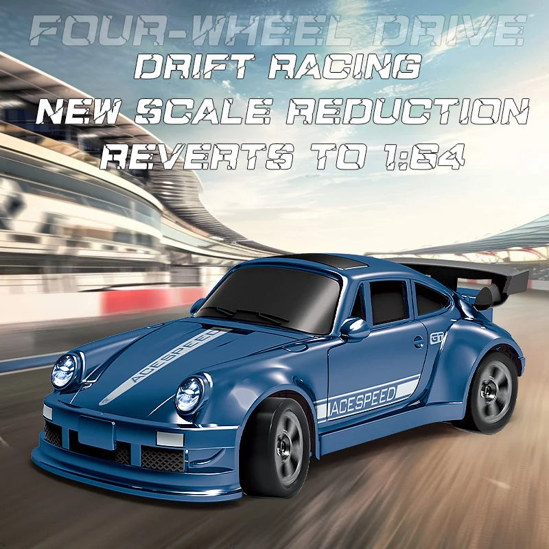 1/64 RC Car Four-Wheel Drive Remote Control Desktop Stunt Car Full Proportions Mini Racing Drift Car Toy Model Boy Gift