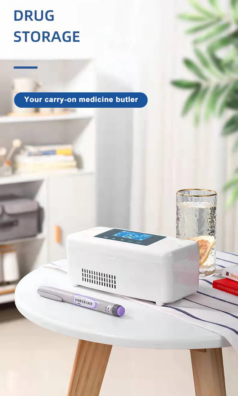 Portable Household Insulin Cooler Case Car Small Refrigerator Mini Cold Boxes Mini Drug Constant Temperature Refrigerator