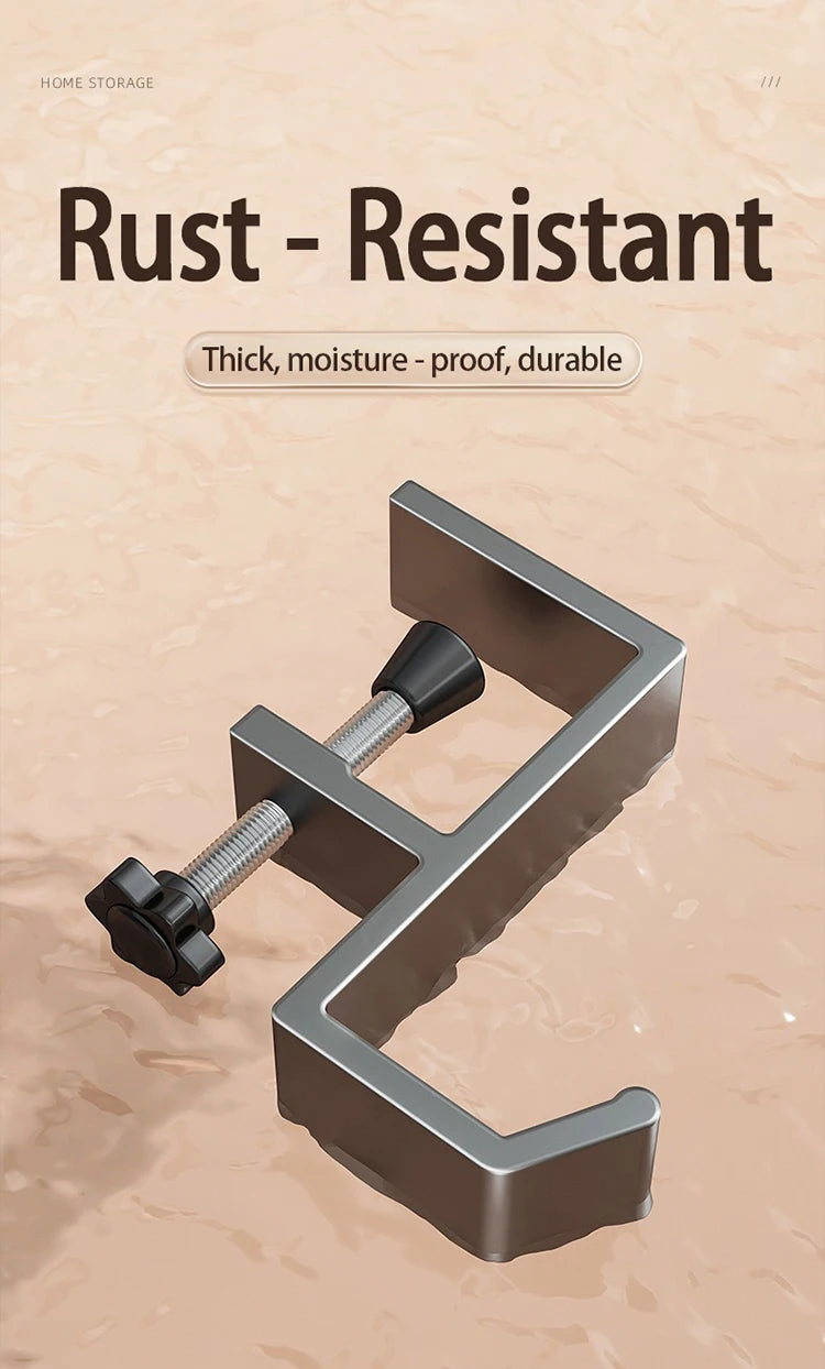 1pcs Punch-free Desk Hook Adjustable Desk Edge Hook Multi - Functional Gaming Headset Hanging Hook Home Office Organizer