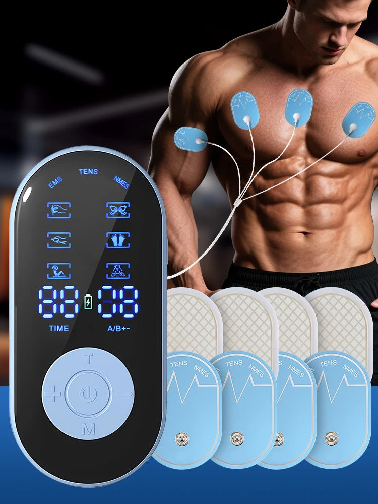 EMS NMES TENS Electronic Boday Massager Muscle Stimulator 18 Modes 30 Intensity Full Body Massager Relax Slimming Machine
