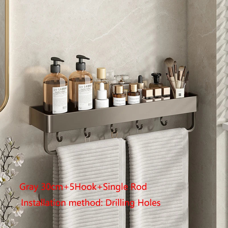 Bathroom Shower Shelf Shower Caddy Wall Floating Shelf Bathroom Toilet Shelf Kitchen Cabinet Storage Shelves Rack Organizers