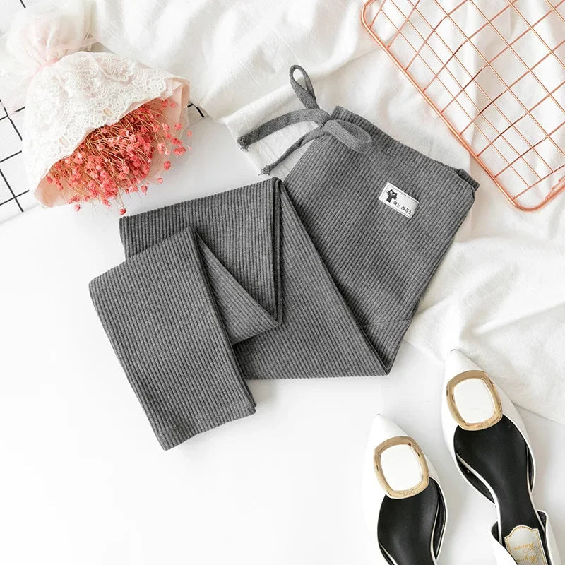 Pregnant Woman Adjustable Big Size Leggings New Maternity Pants  Pregnancy Thin Soft Cotton High Waist Clothes