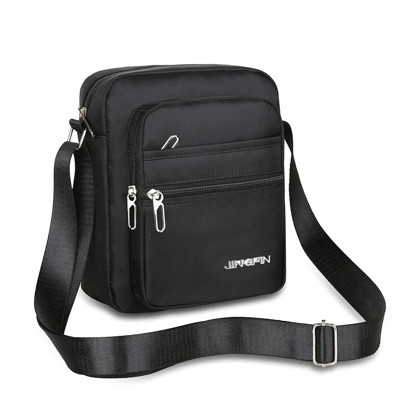 Four Layer Zipper Waterproof Single Shoulder Messenger Bag Business Bag Wallet