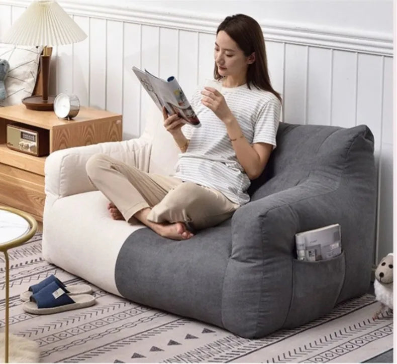 Lazy Bean Bag Sofas Giant Comfortable Beanbag Sofa Double Cute Fluffy Living Room Couches Large Modern Bedroom Tatami Couch