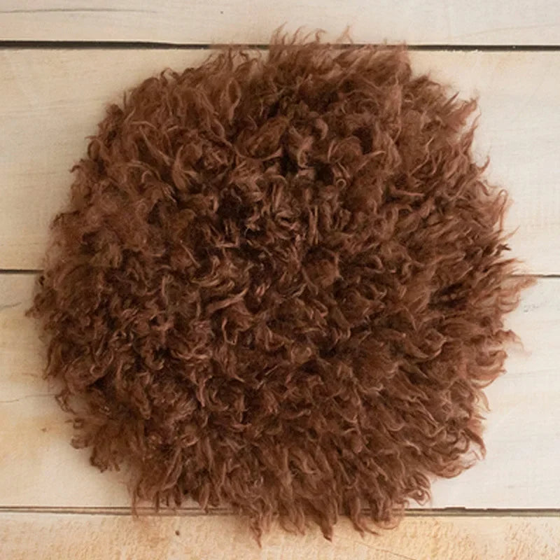 Flokati 100% Wool Blanket Mats Baby Photography Props Newborn Wrap Backdrop Prop for Newborns Photo Shoot Fotografia Accessories