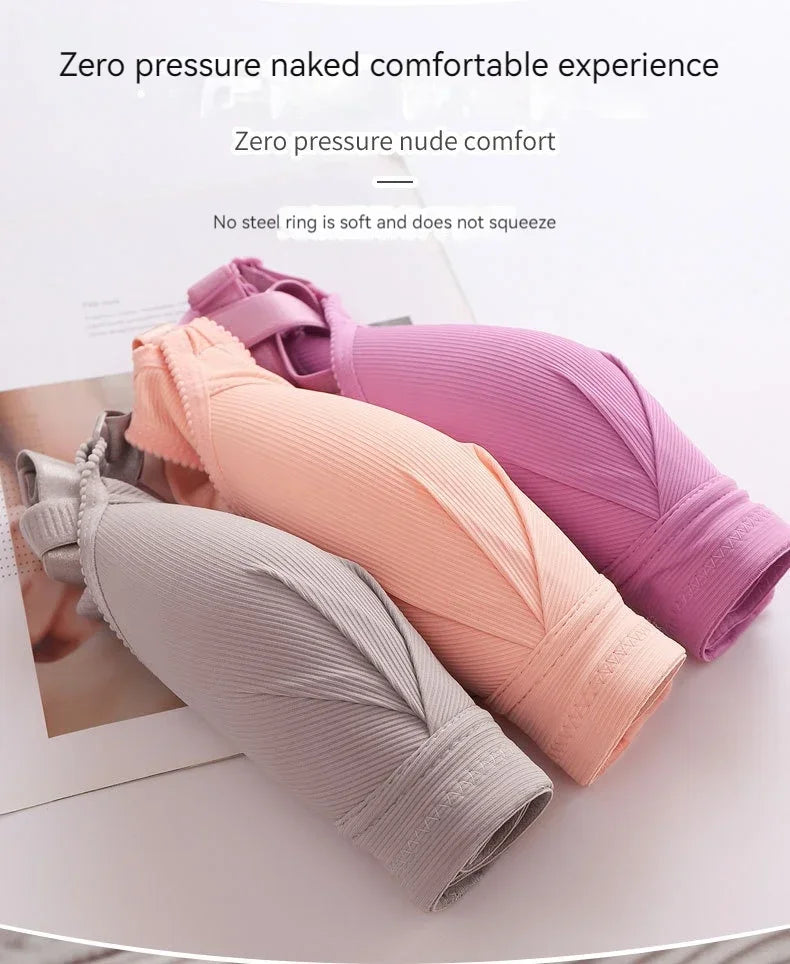 New Front Button Breastfeeding Bra without Steel Ring Thin Size Comfortable and Traceless Pregnant Women's Bra