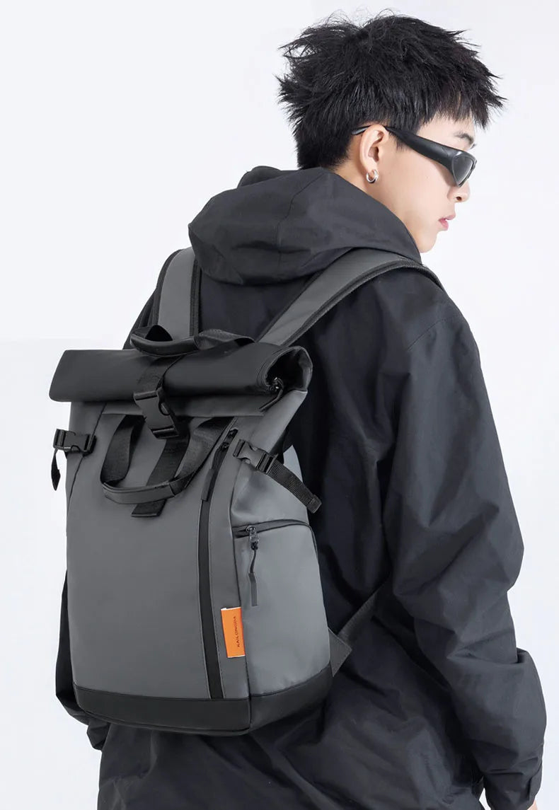 Men's Travel Bag 15.6inch Laptop Computer Backpack Outdoor Waterproof Camping Hiking School Bag College Business Rucksack