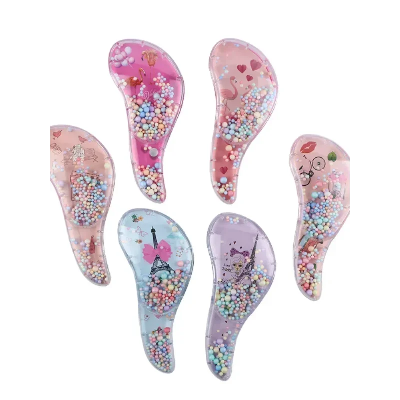 Children's Hair Smoothing Comb Anti-static Massage Hair Brush Tangle Detangle Shower Massage Hairbrush Comb Salon Hair Styl Tool