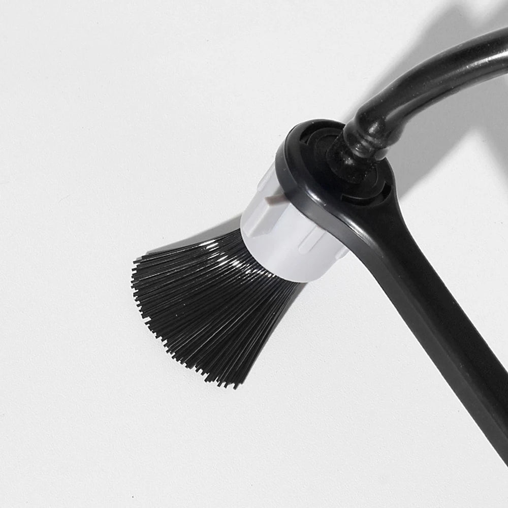 Coffee Machine Steam Cleaning Brush Commercial Brew Head Dirt Replaceable Head Long Handle Cleaning Brush Barista Tool