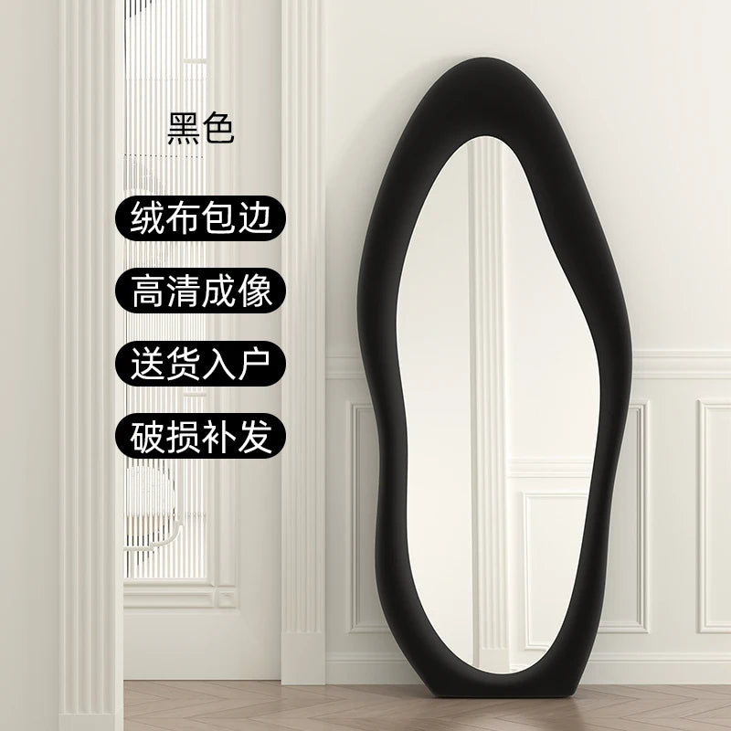 Oval Bed Room Mirrors Full Body Standing Nordic Design Luxury Mirrors Full Body Living Room Espejos Decorativos Room Decoration