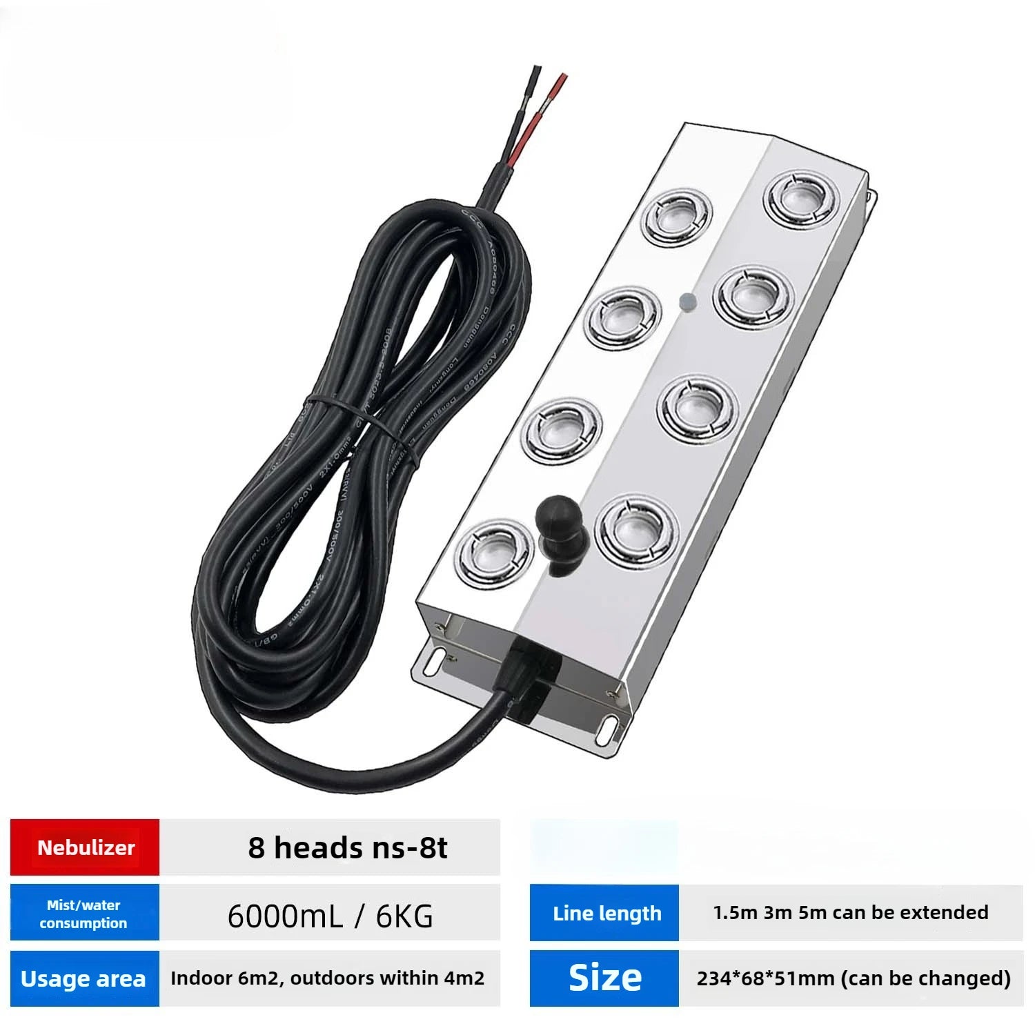 DC48V Ultrasonic Industrial Humidifier 10/12 Head Fog Sprayer Commercial Nebulizer Mist Maker Greenhouse/landscape Fog Generator