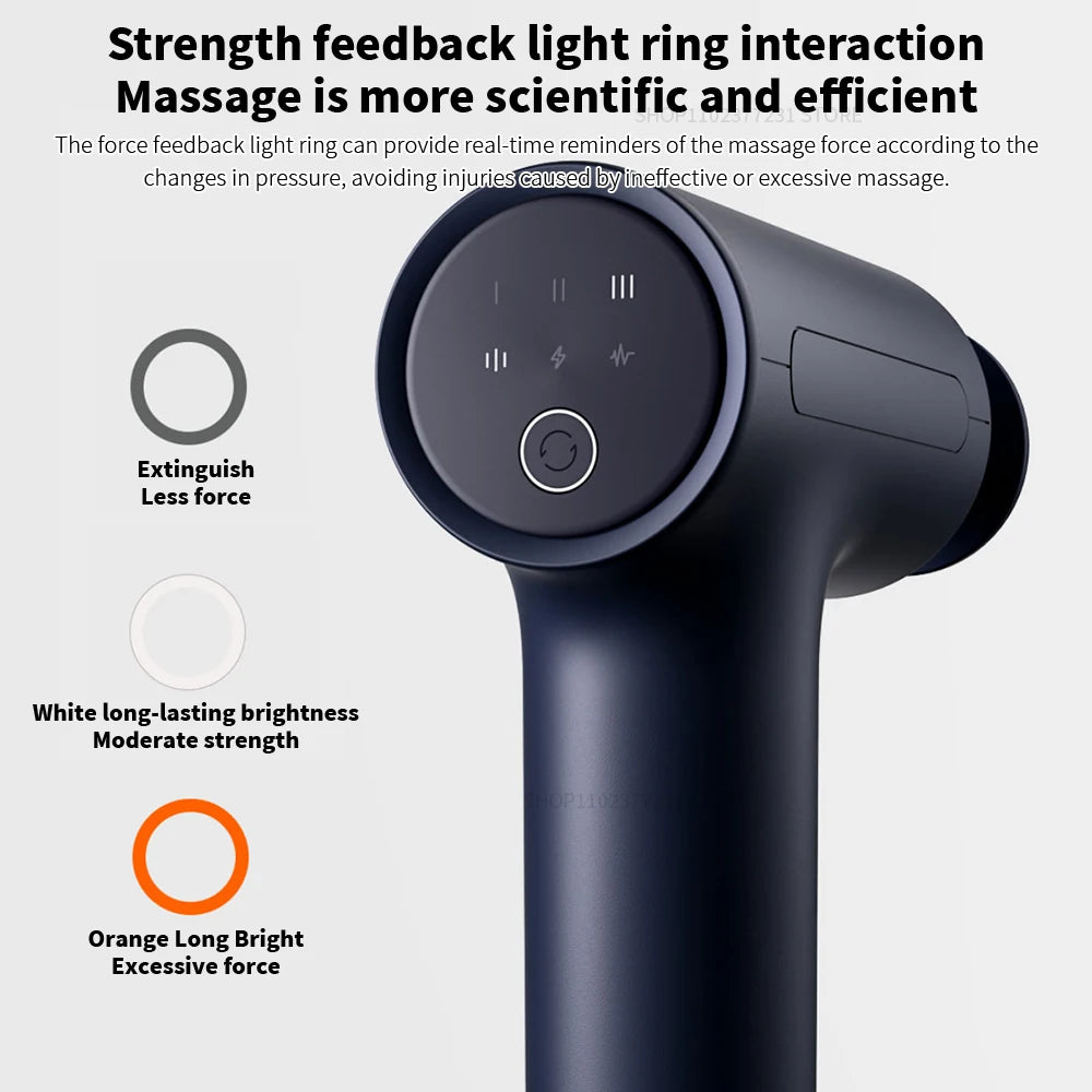 Xiaomi Mijia Fascia Gun 3 Strength Feedback 10mm Deep Relaxation 25kg Thrust 3 Gear Memory 2450mAh Sports Specific Massage Gun